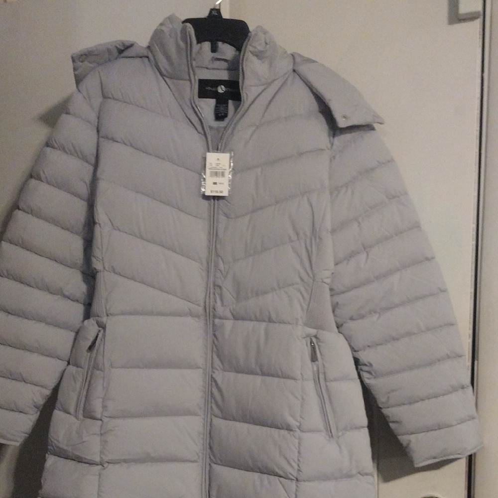 Women's Gray Puffer Jacket